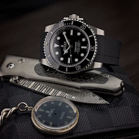 rolex with black rubber band|submariner rubber strap.